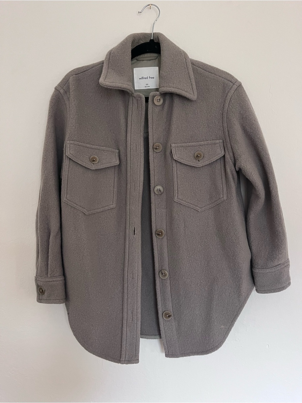 Wilfred Free Green Button-Up Shacket